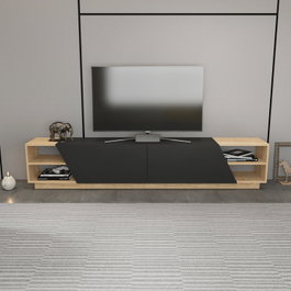 Hanah Home Rhodes Soporte de TV Roble y Antracita